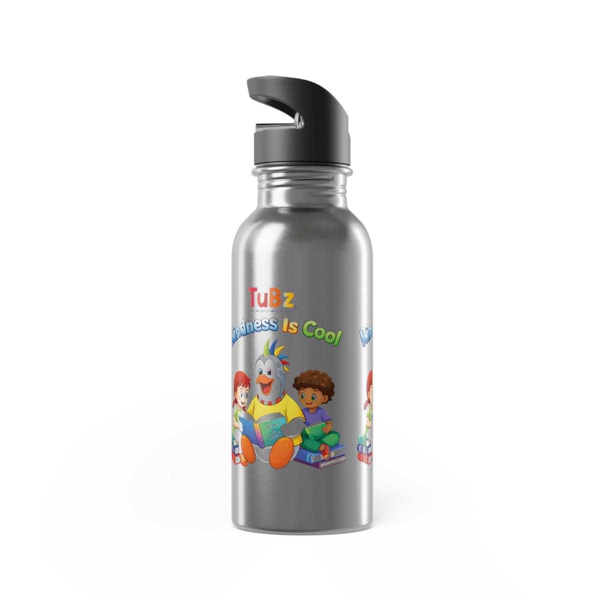 TuBz™ "Kindness Is Cool" Kids Water Bottle - School Hydration Bottle | Smile Universe TuBz4Kidz