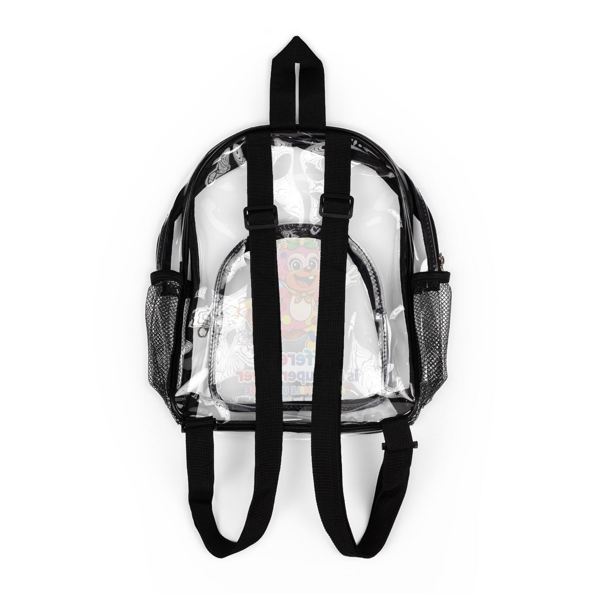 Panz™ Clear Stadium Backpack – "Different is My Superpower" Graphic | Smile Universe Collection