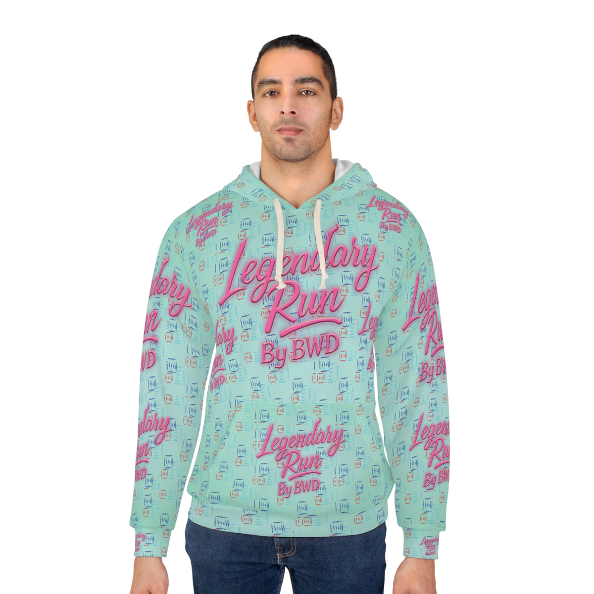 BWD Mint Rush 1’s - Men’s AOP Pullover Hoodie (First Edition)