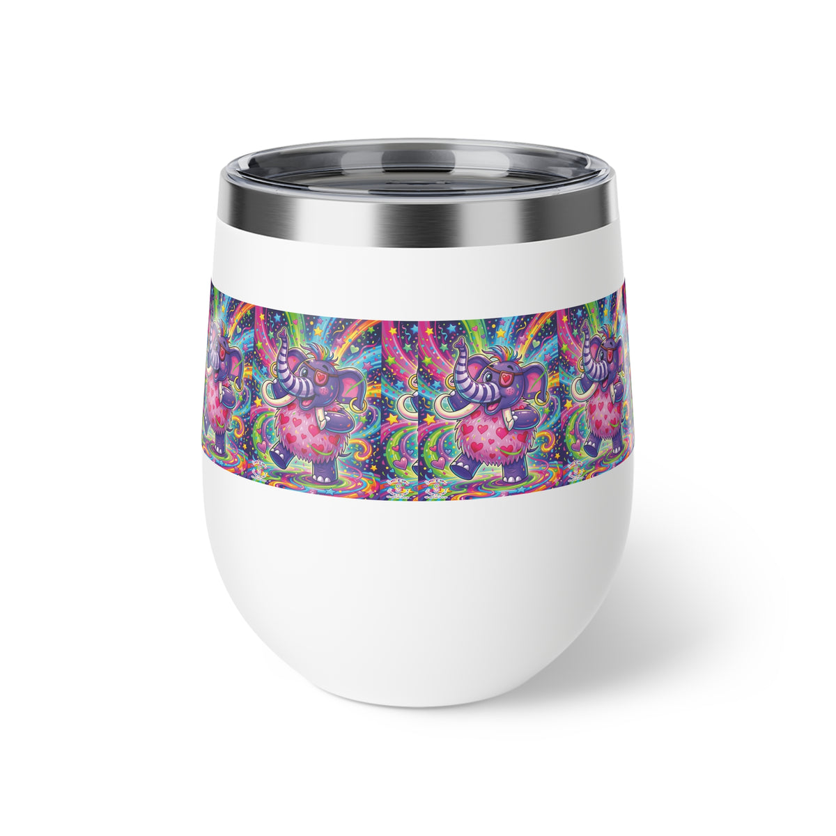Piklez™ 12oz Copper Vacuum Insulated Cup – "Born to Celebrate!" Graphic | Smile Universe Collection