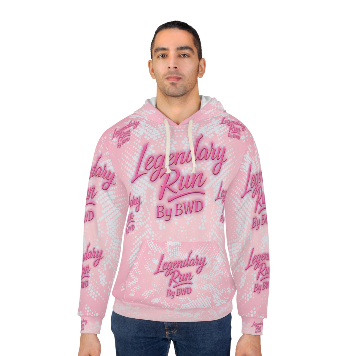 Legendary Run All-Over Print Hoodie — Pullover