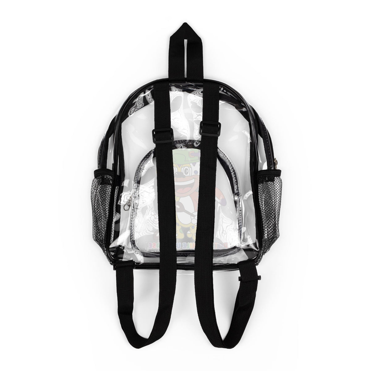 Potz™ Clear Stadium Backpack – Playful Graphic Backpack | Smile Universe Collection