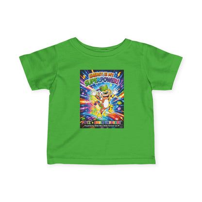 Potz™ Infant Fine Jersey Tee – "Energy is My Superpower!" Graphic Tee | Smile Universe Collection