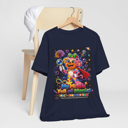 Panz™ Unisex Jersey Short Sleeve Tee – "My Mind is Full of Magic" Graphic | Smile Universe Collection