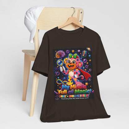 Panz™ Unisex Jersey Short Sleeve Tee – "My Mind is Full of Magic" Graphic | Smile Universe Collection