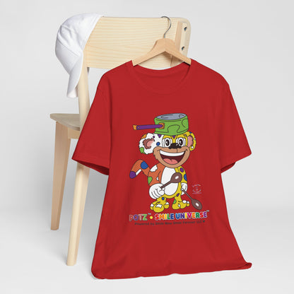 Potz™ Unisex Jersey Short Sleeve Tee – Playful Graphic Tee | Smile Universe Collection
