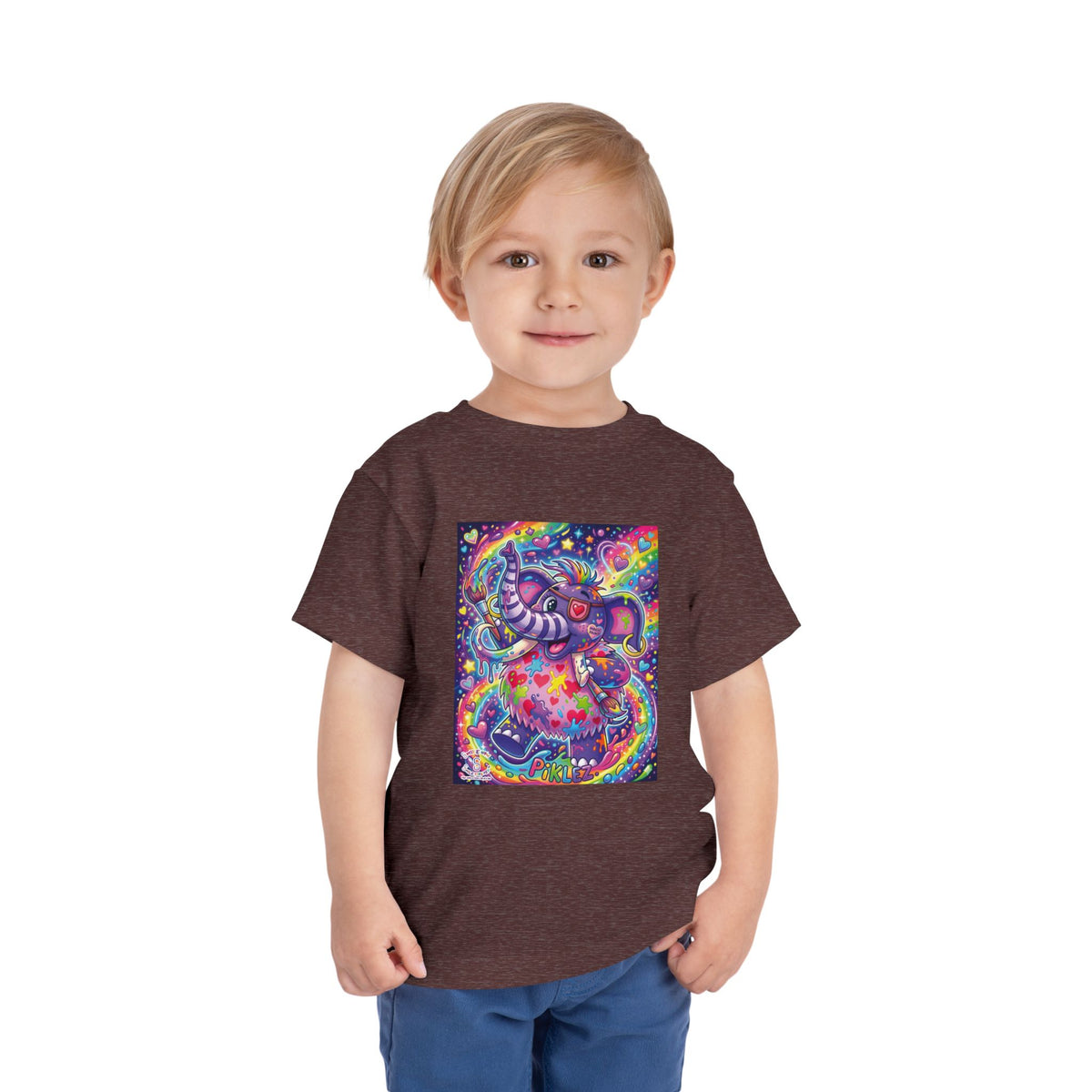 Piklez™ Toddler Short Sleeve Tee – "Magic Paint!" Graphic Shirt | Smile Universe Collection