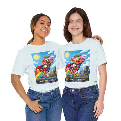 Panz™ Unisex Jersey Short Sleeve Tee – "My Autism is My Superpower" Graphic | Smile Universe Collection