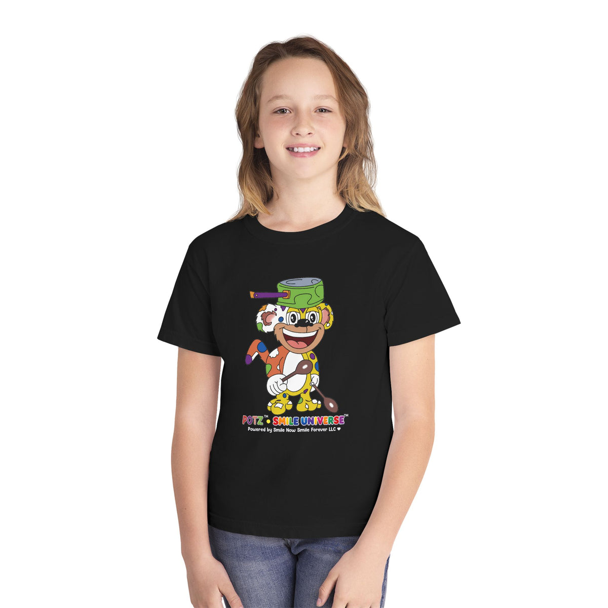 Potz™ Youth Midweight Tee – Playful Graphic Tee | Smile Universe Collection