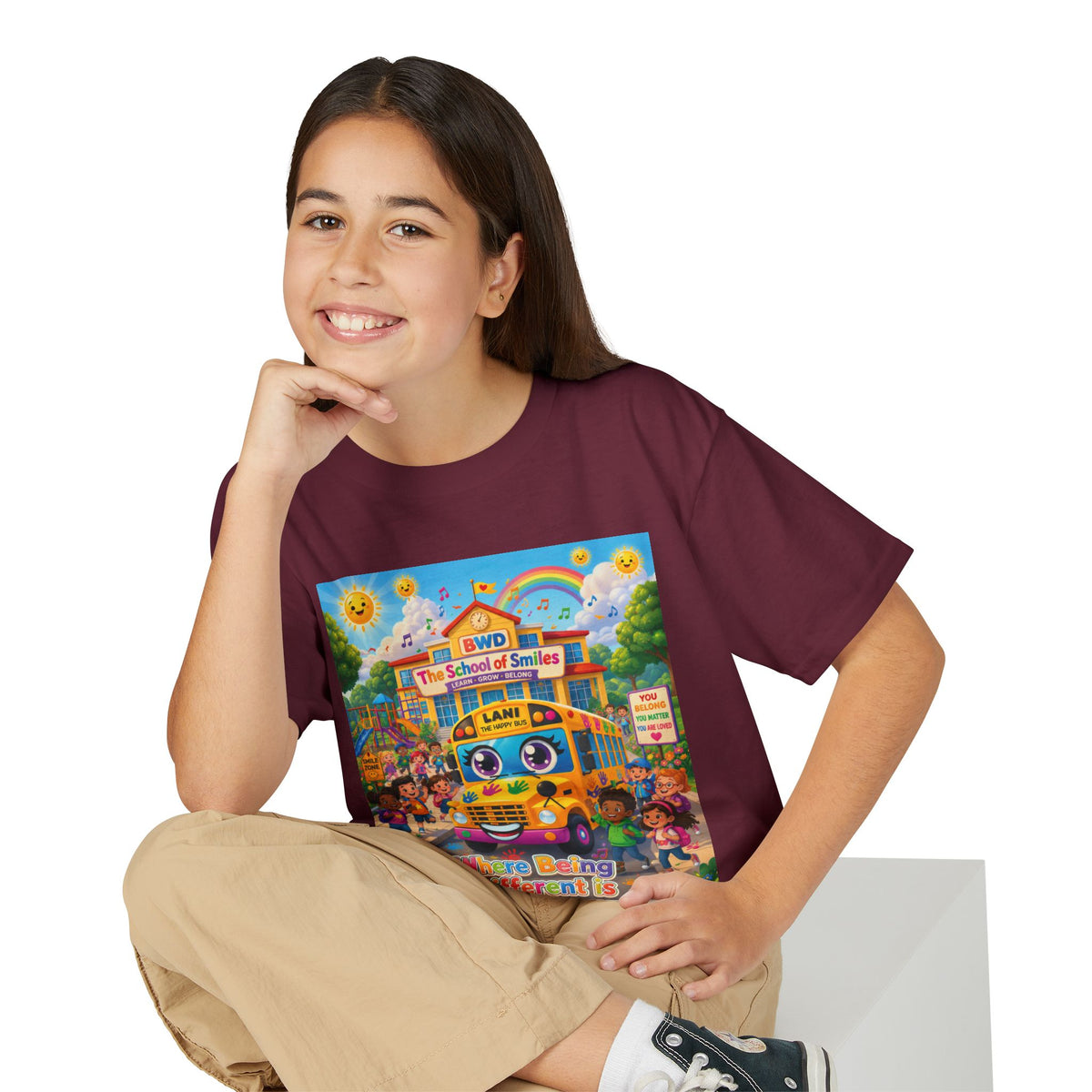Lani™ Youth DryBlend® T-Shirt – "Where Being Different is CELEBRATED!" Graphic Shirt