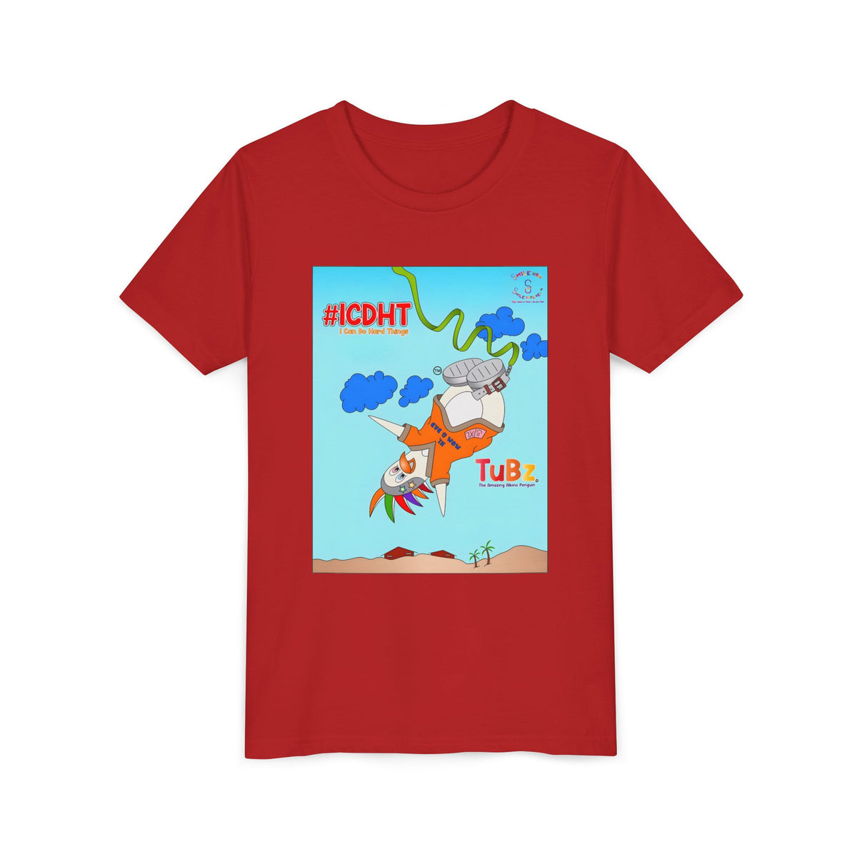 TuBz™ "I Can Do Hard Things" Youth T-Shirt | Youth Short Sleeve Tee - Motivational Kids Graphic Tee