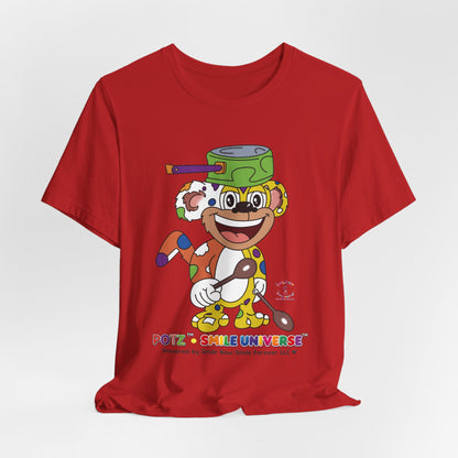 Potz™ Unisex Jersey Short Sleeve Tee – Playful Graphic Tee | Smile Universe Collection