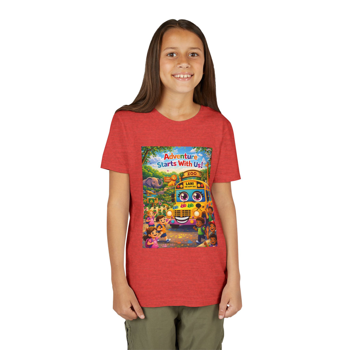 Lani™ Youth Short Sleeve Tee – "Adventure Starts With Us!" Graphic