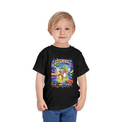 Potz™ Toddler Short Sleeve Tee – "Energy is My Superpower!" Graphic Tee | Smile Universe Collection