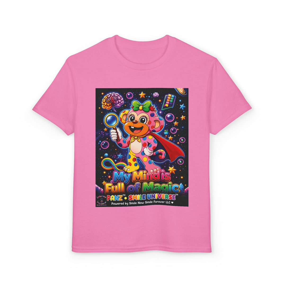 Panz™ Youth DryBlend® T-Shirt – "My Mind is Full of Magic" Graphic | Smile Universe Collection