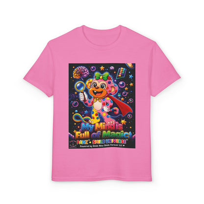 Panz™ Youth DryBlend® T-Shirt – "My Mind is Full of Magic" Graphic | Smile Universe Collection