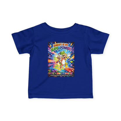 Potz™ Infant Fine Jersey Tee – "Energy is My Superpower!" Graphic Tee | Smile Universe Collection