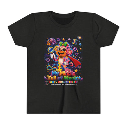 Panz™ Youth Short Sleeve Tee – "My Mind is Full of Magic" Graphic | Smile Universe Collection