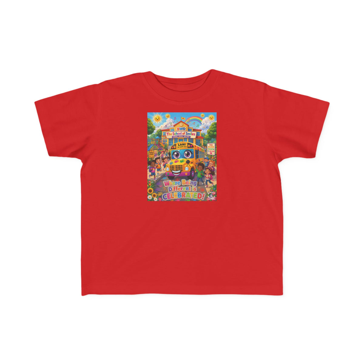 Lani™ Toddler's Fine Jersey Tee – "Where Being Different is CELEBRATED!" Graphic Shirt