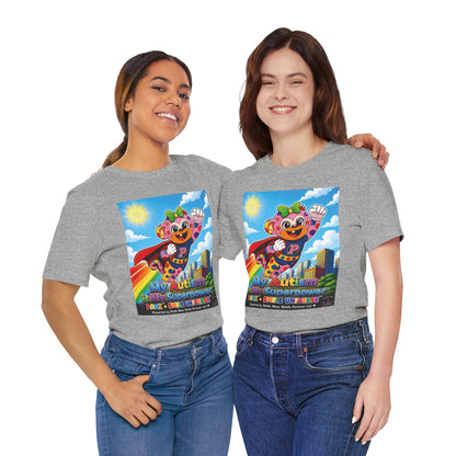 Panz™ Unisex Jersey Short Sleeve Tee – "My Autism is My Superpower" Graphic | Smile Universe Collection