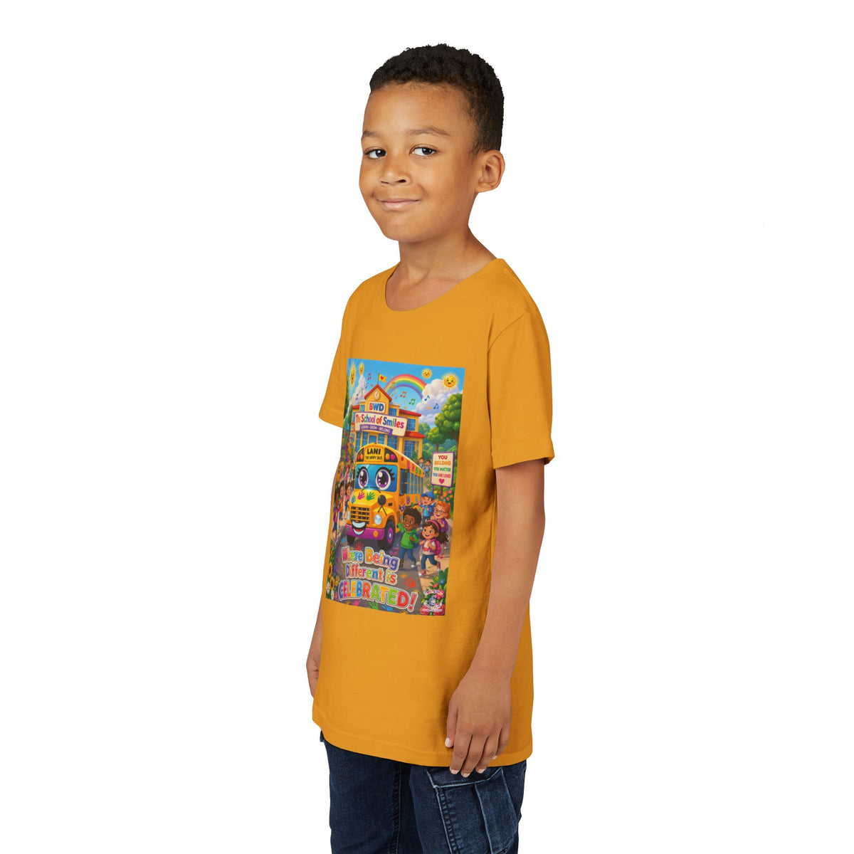 Lani™ Youth Short Sleeve Tee – "Where Being Different is CELEBRATED!" Graphic Shirt