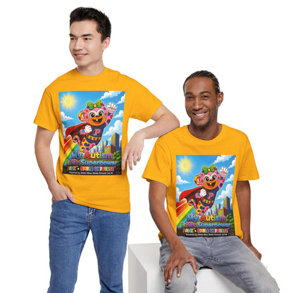 Panz™ Unisex Heavy Cotton™ Tee – "My Autism is My Superpower" Graphic | Smile Universe Collection