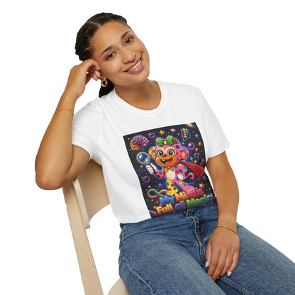 Panz™ Unisex Softstyle T-Shirt – "My Mind is Full of Magic" Graphic | Smile Universe Collection