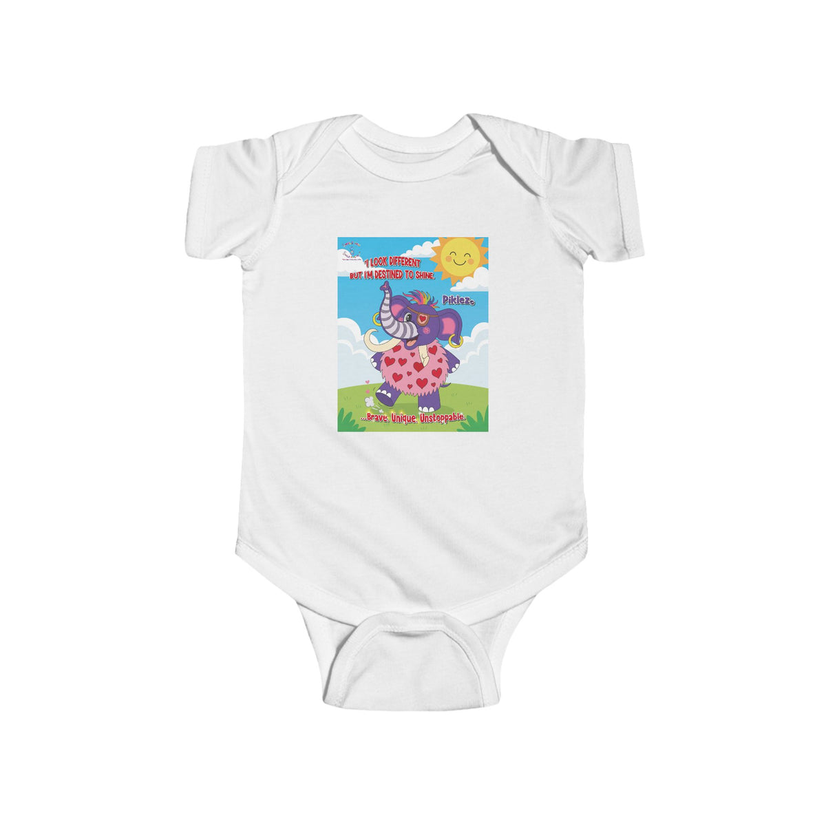Piklez™ Infant Fine Jersey Bodysuit – “Destined to Shine” | Smile Universe Collection