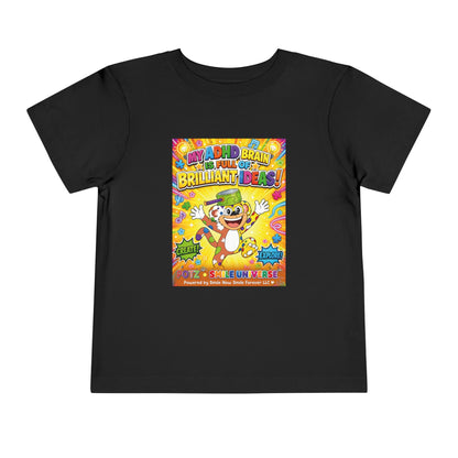 Potz™ Toddler Short Sleeve Tee – "My ADHD Brain is Full of Brilliant Ideas!" Graphic Tee | Smile Universe Collection