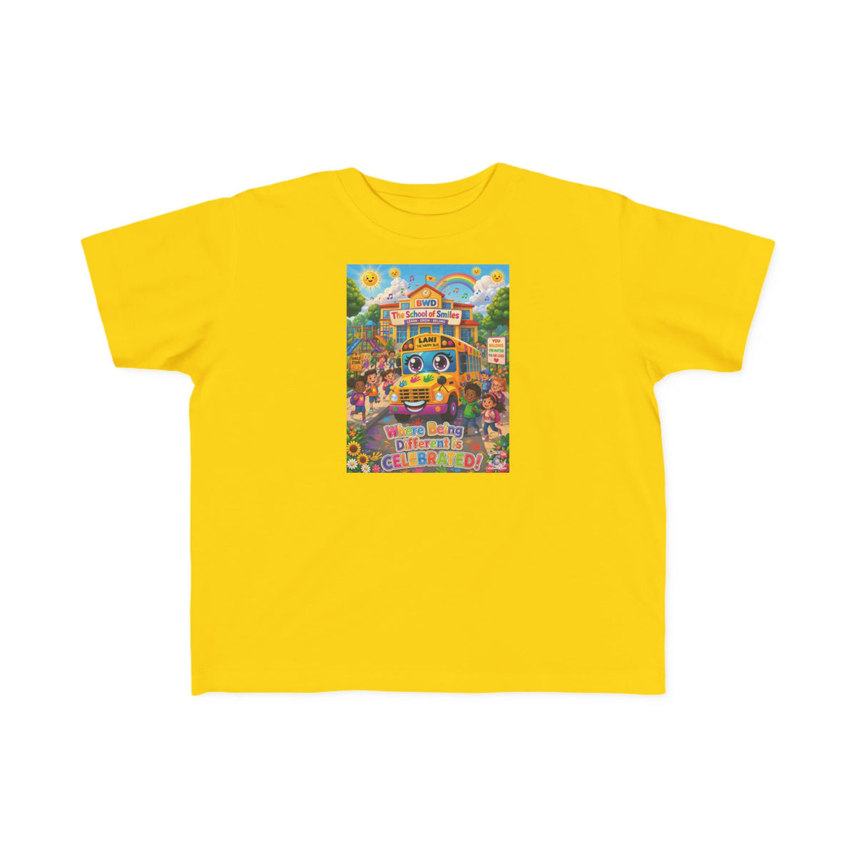 Lani™ Toddler's Fine Jersey Tee – "Where Being Different is CELEBRATED!" Graphic Shirt