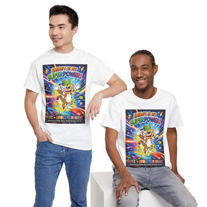 Potz™ Unisex Heavy Cotton™ Tee – "Energy is My Superpower!" Graphic Tee | Smile Universe Collection