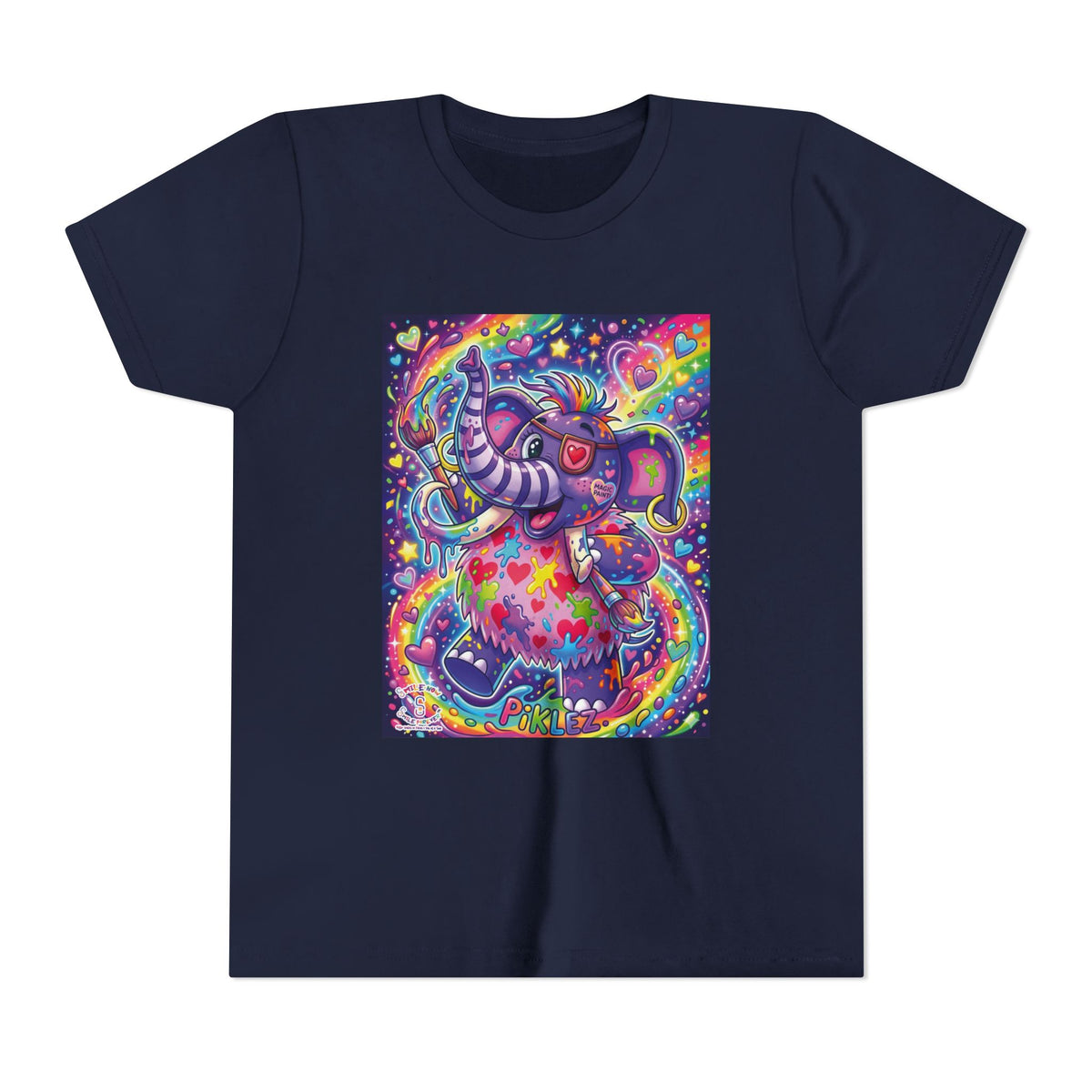 Piklez™ Youth Short Sleeve Tee – "Magic Paint!" Graphic Shirt | Smile Universe Collection