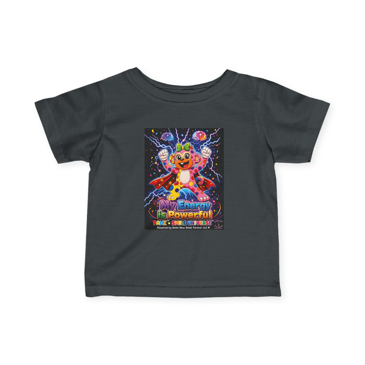 Panz™ Infant Fine Jersey Tee – "My Energy is Powerful" Graphic Tee | Smile Universe Collection