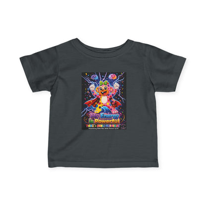 Panz™ Infant Fine Jersey Tee – "My Energy is Powerful" Graphic Tee | Smile Universe Collection