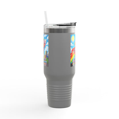 Panz™ 40oz Insulated Travel Mug – "My Autism is My Superpower" Graphic | Smile Universe Collection