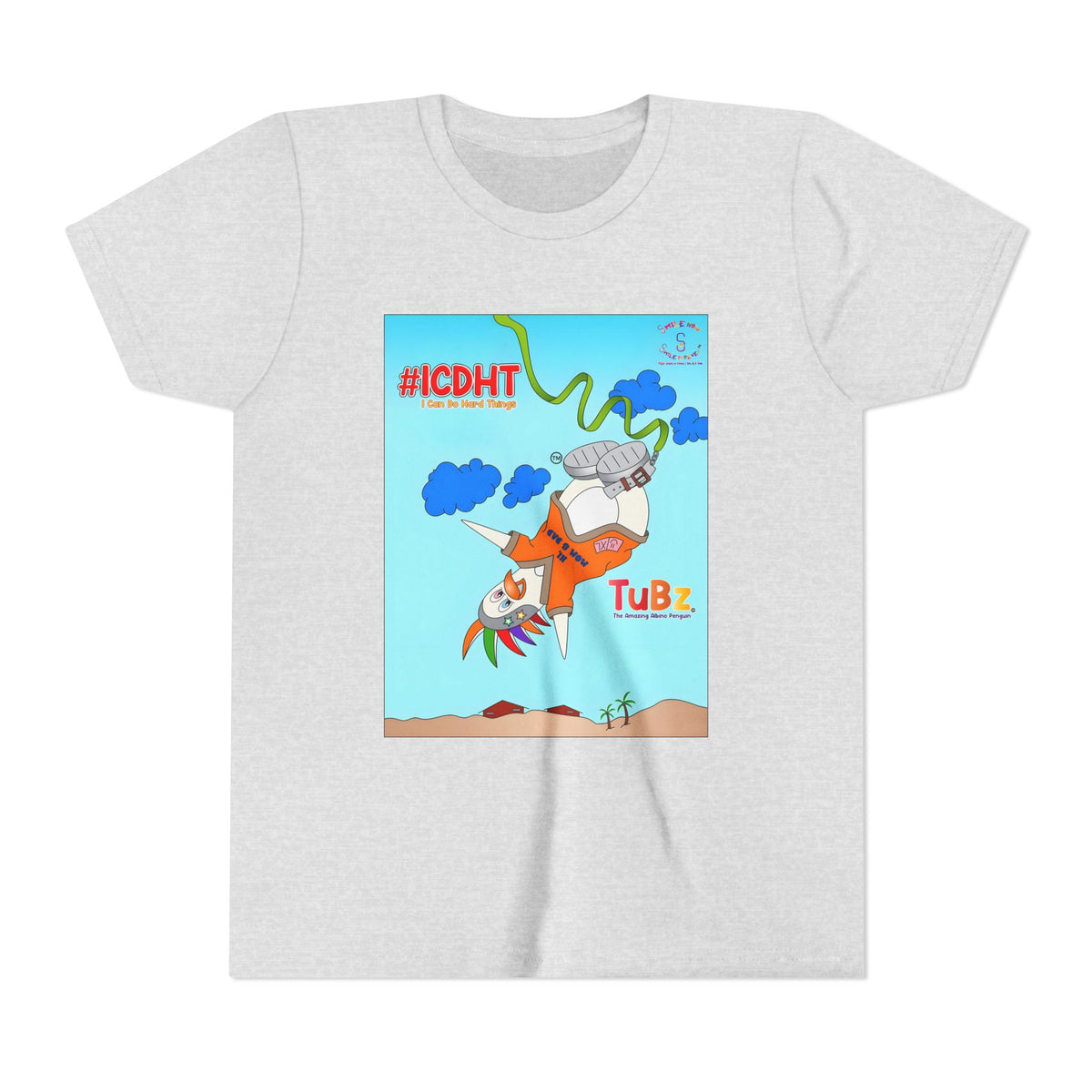 TuBz™ "I Can Do Hard Things" Youth T-Shirt - Motivational Kids Graphic Tee