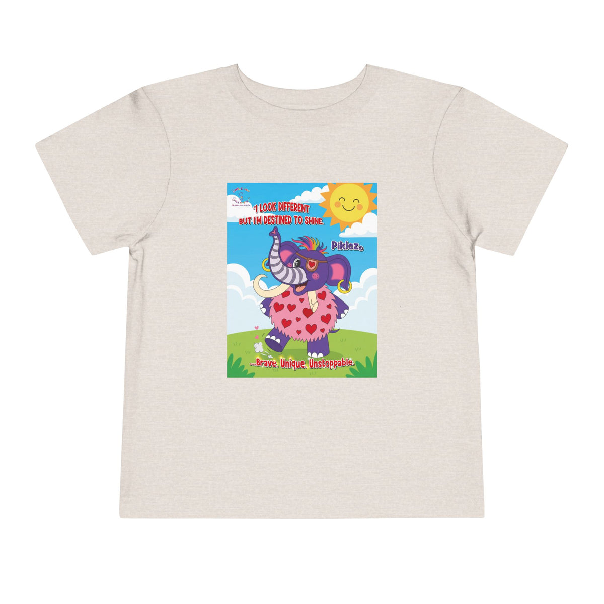 Piklez™ Toddler Tee – “Destined to Shine” Graphic Shirt | Smile Universe Collection