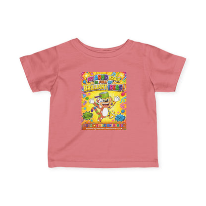 Potz™ Infant Fine Jersey Tee – "My ADHD Brain is Full of Brilliant Ideas!" Graphic Tee | Smile Universe Collection