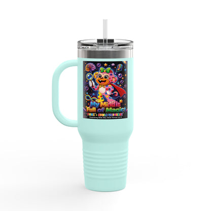 Panz™ 40oz Insulated Travel Mug – "My Mind is Full of Magic" Graphic | Smile Universe Collection