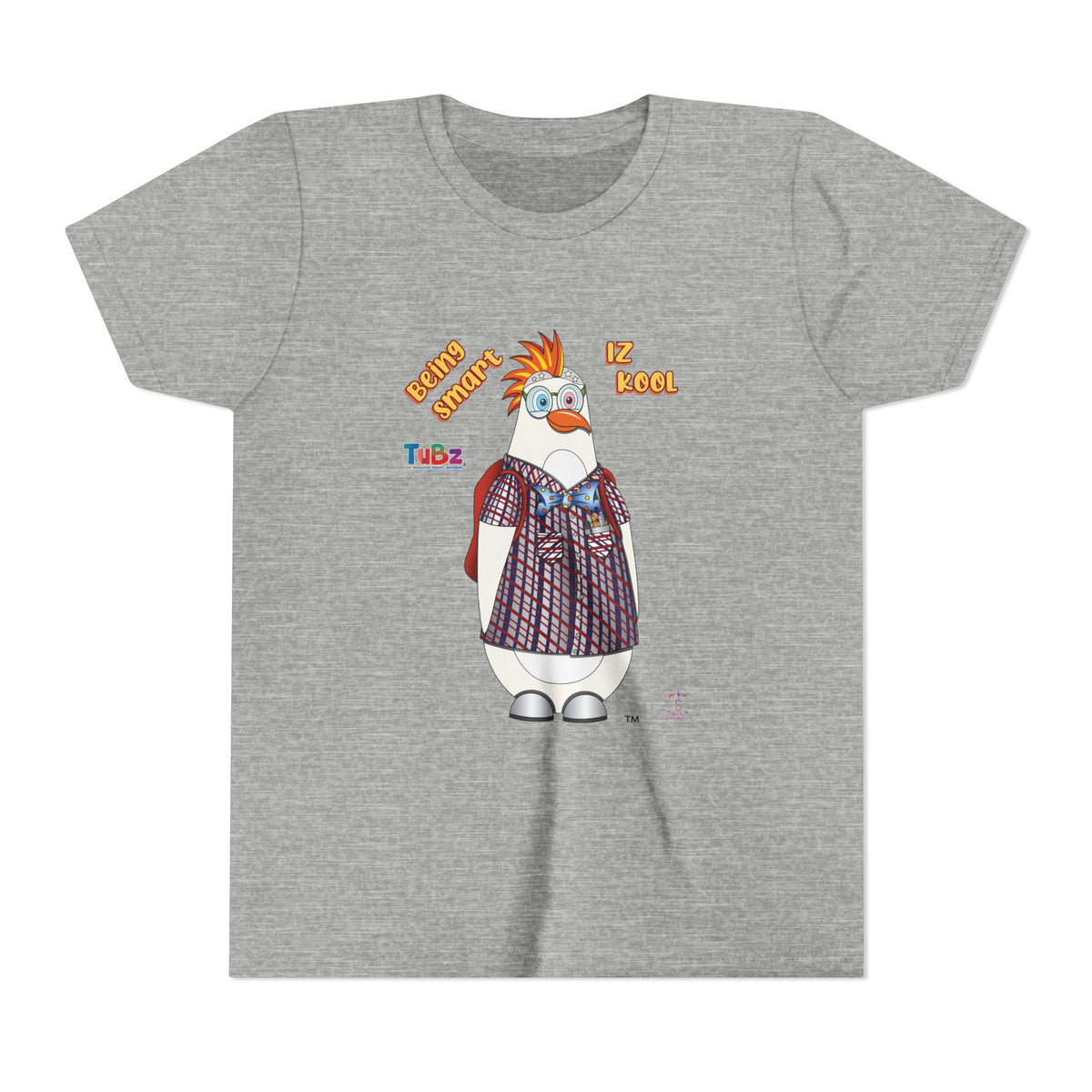 TuBz™ "Being Smart Iz Kool" Youth Graphic T-Shirt - Educational Kids Tee | TuBz4Kidz