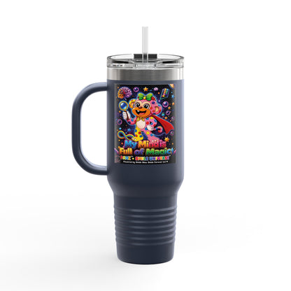 Panz™ 40oz Insulated Travel Mug – "My Mind is Full of Magic" Graphic | Smile Universe Collection