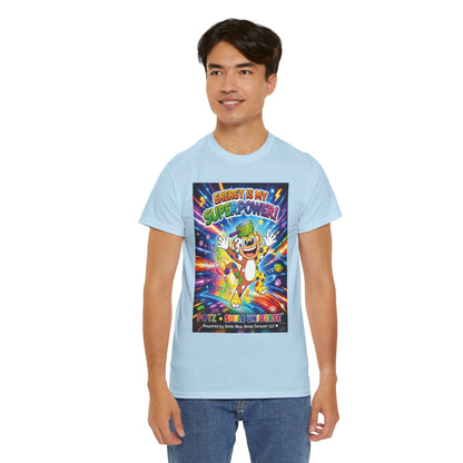 Potz™ Unisex Heavy Cotton™ Tee – "Energy is My Superpower!" Graphic Tee | Smile Universe Collection