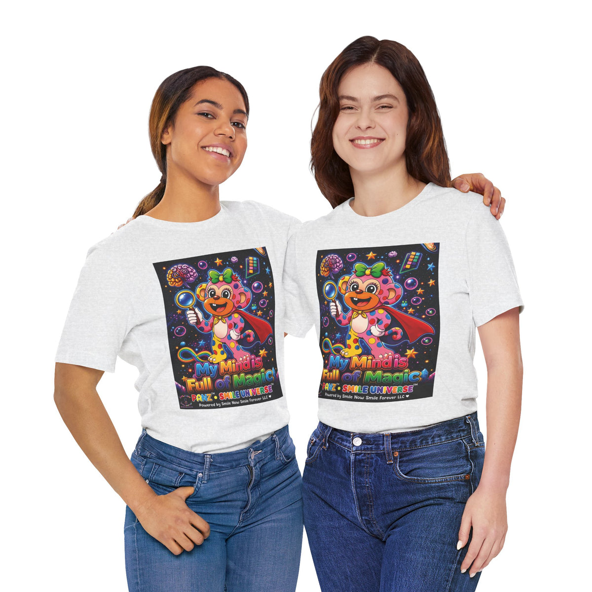 Panz™ Unisex Jersey Short Sleeve Tee – "My Mind is Full of Magic" Graphic | Smile Universe Collection