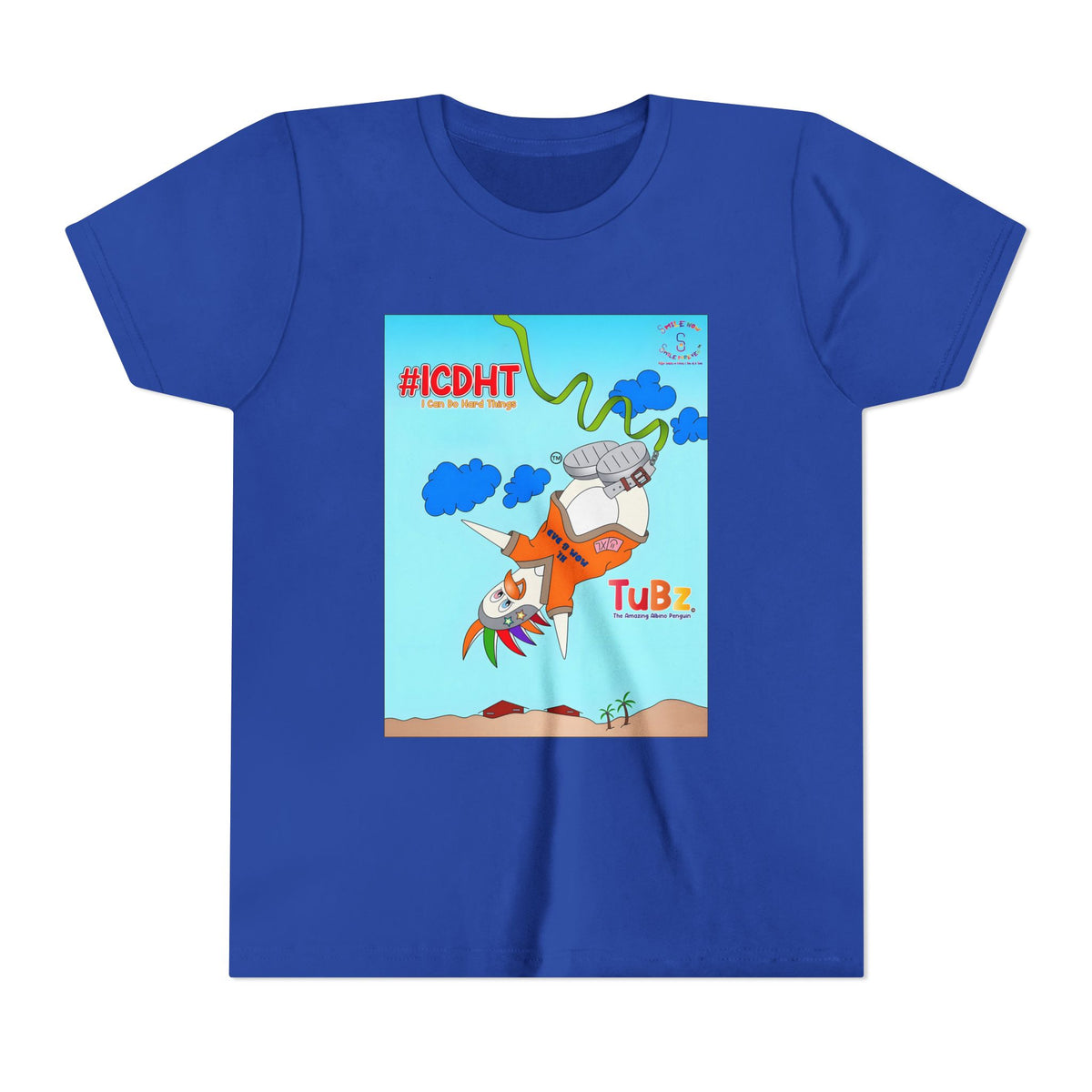 TuBz™ "I Can Do Hard Things" Youth T-Shirt | Youth Short Sleeve Tee - Motivational Kids Graphic Tee