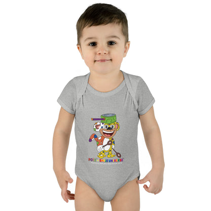 Potz™ Infant Baby Rib Bodysuit – Playful Chef Graphic Onesie | Smile Universe Collection
