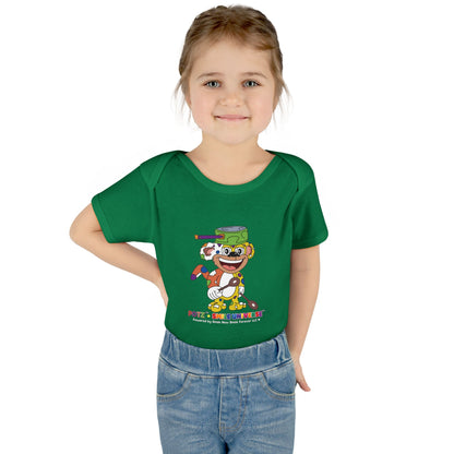 Potz™ Infant Baby Rib Bodysuit – Playful Chef Graphic Onesie | Smile Universe Collection