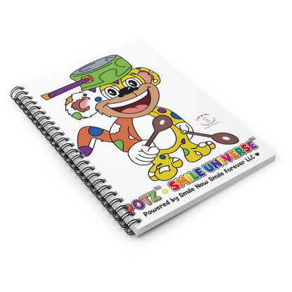 Potz™ Spiral Notebook – Playful Graphic Ruled Notebook | Smile Universe Collection