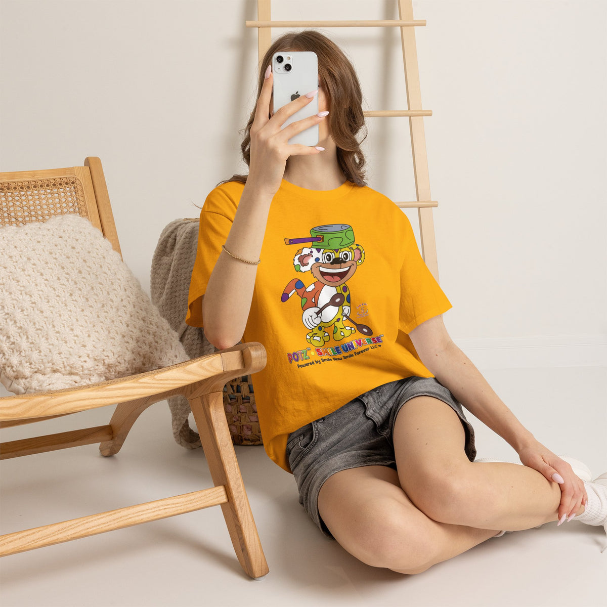 Potz™ Unisex Heavy Cotton™ Tee – Playful Graphic Tee | Smile Universe Collection