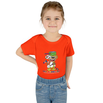 Potz™ Infant Baby Rib Bodysuit – Playful Chef Graphic Onesie | Smile Universe Collection