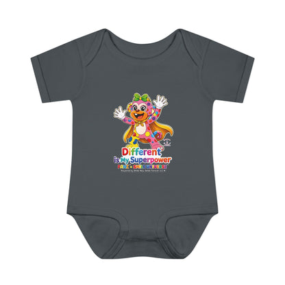 Panz™ Infant Baby Rib Bodysuit – "Different is My Superpower" Graphic | Smile Universe Collection